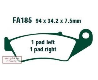 FA185R EBC Brakes 